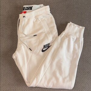 Nike cream joggers